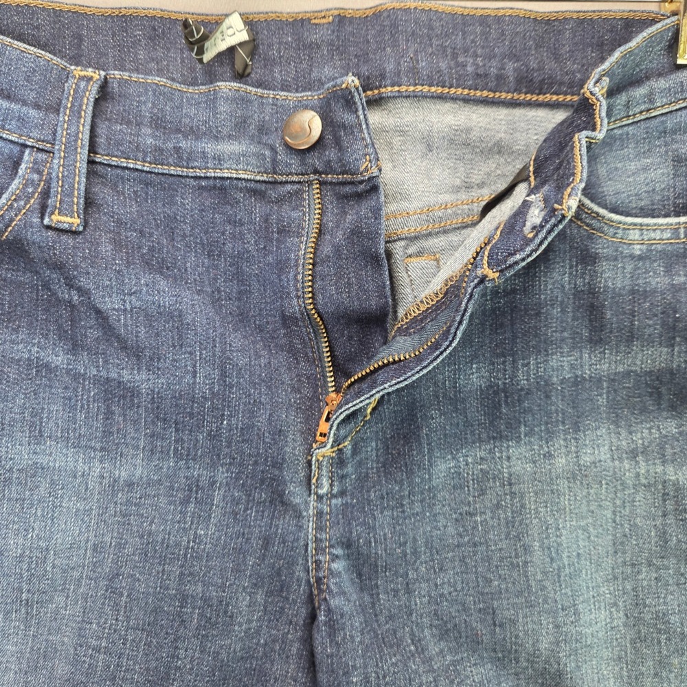 Joe's Jeans Denim Shorts Dark Wash Stretch Size 31 Blue Mid Rise Bermuda 3861 - Picture 4 of 8